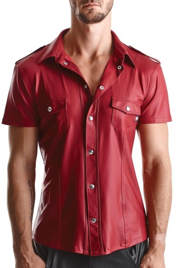 Herren Hemd RMCarlo001 rot - S