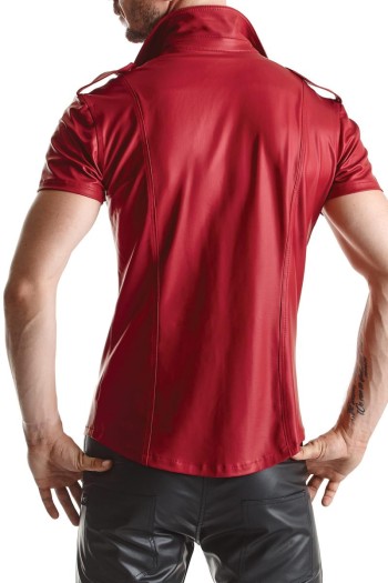 Herren Hemd RMCarlo001 rot - 8XL