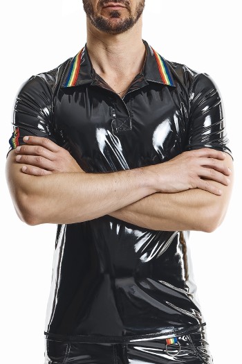 Polo PVC Shirt RMRaffaeleRBW black - S