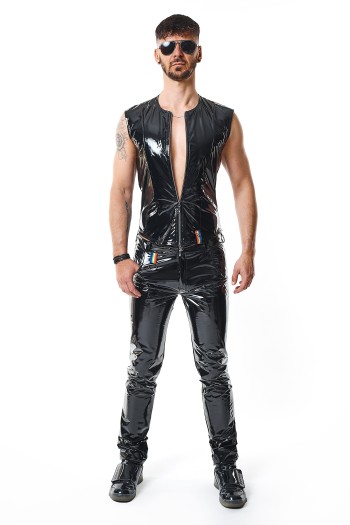 PVC Herren Weste RMTaddeoRBW schwarz - XL