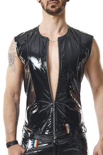 PVC Herren Weste RMTaddeoRBW schwarz - XL