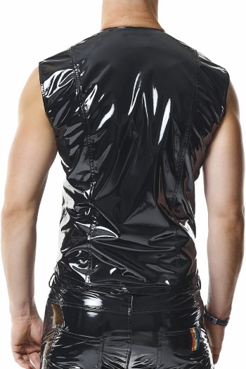 PVC Herren Weste RMTaddeoRBW schwarz - XL