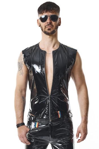 PVC Herren Weste RMTaddeoRBW schwarz - XL