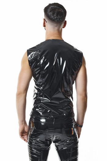 PVC Herren Weste RMTaddeoRBW schwarz - XL