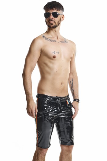 Herren PVC Shorts RMUmbertoRBW schwarz - S