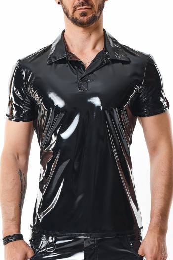 PVC Polo Shirt RMRodolfoPVC schwarz - L