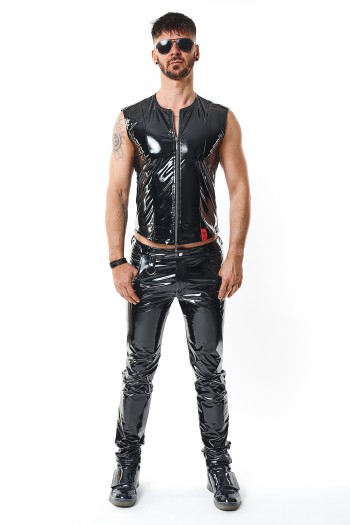 PVC vest RMOtelloPVC black - M