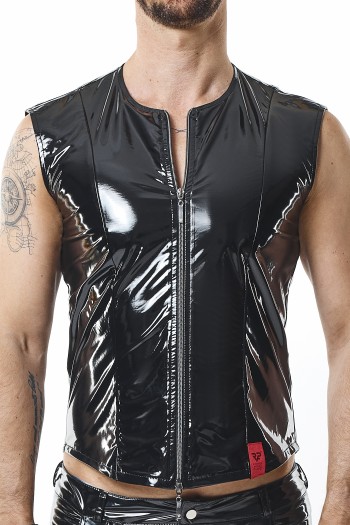 PVC vest RMOtelloPVC black - M