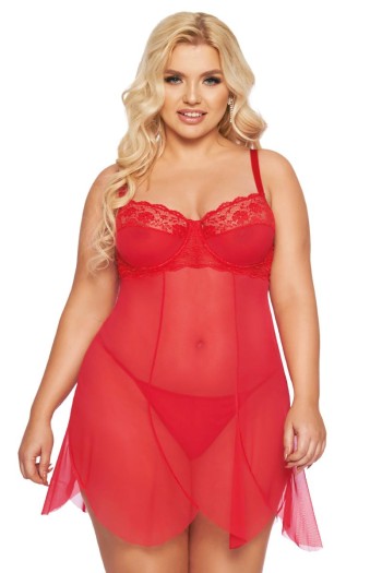 rotes Chemise 1895 - 3XL