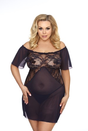 black/darlblue chemise AA051957 - 3XL/4XL