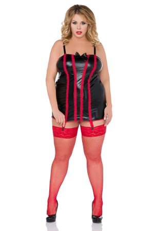 black/red chemise Z/5022 - 42/44