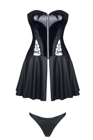 schwarzes Minikleid Rita - XL