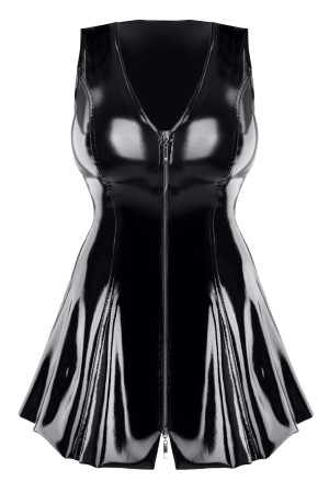 black vinyl mini dress TDPerlita001 - L