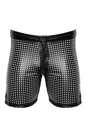 black wetlook Shorts H077 - L