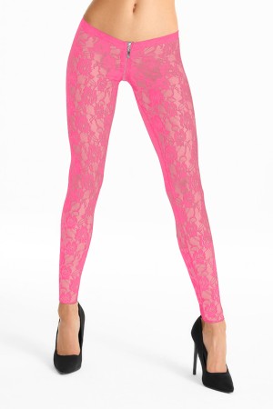 pink lace Leggins LG008 - L