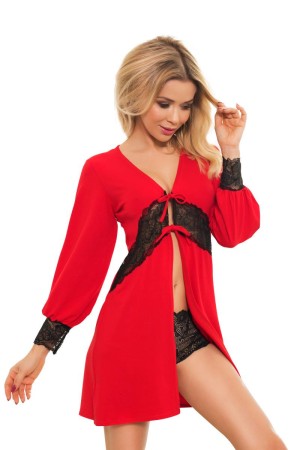 red/black Dressing Gown KA921332 - S