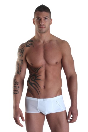 weißer Herren Short Open Heart XL von Look Me