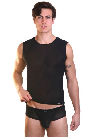 black Muscle Shirt Audacious M by Look Me