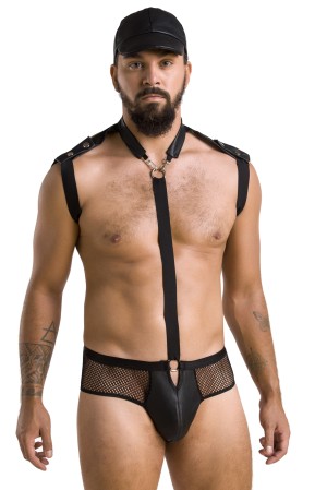 schwarzes Harness Set 038 - L/XL