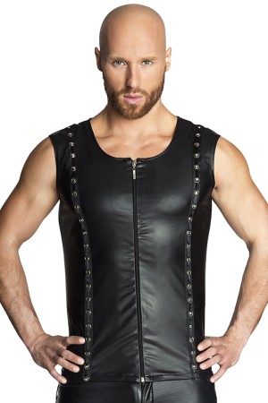 black vest H036 S by Noir Handmade