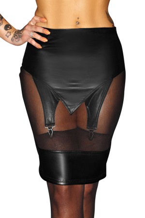 black skirt with garter belt F110 M by Noir Handmade