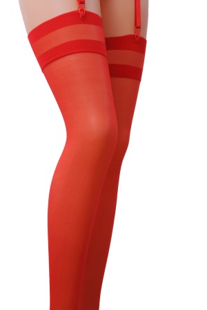 hold-up Stockings ST002 red by Passion