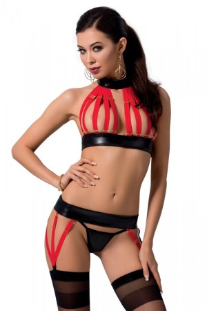 black/red Set Aziza - S/M