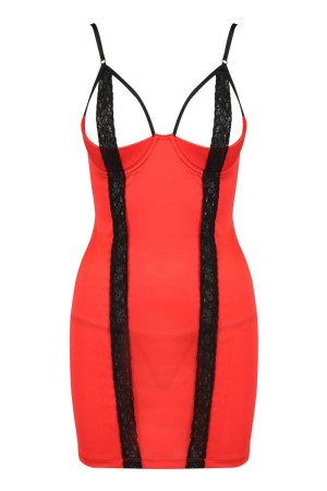 rotes Chemise PA595318 - S/M