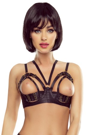 black Harness Bra PR1634 by Provocative