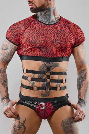 Harness T-Shirt RERodrigo001 black/red - S