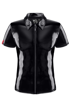 PVC Herren Polo Shirt RMRoccoPVC schwarz - XL