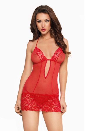 rotes Chemise 1821 - M/L