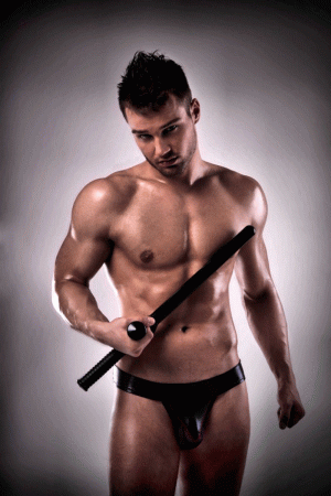 black Wetlook Jockstrap 2XL/3XL - PASSION 008