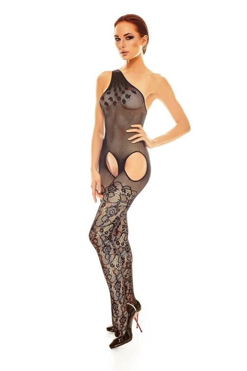 schwarzes Bodystocking AA052119 - L/XL