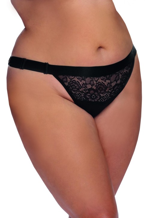 schwarzer Knickers mit Spitze AA053643 - 5XL/6XL