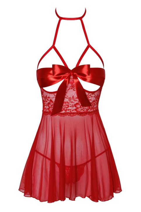 KISS247 Sexy Kiss Babydoll red - S/M