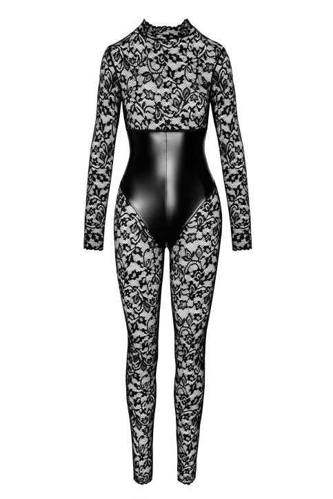 F299 Enigma lace catsuit with underbust bodice - 2XL