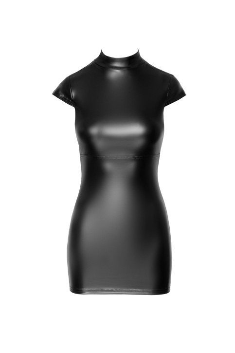 F309 Wetlook Minikleid - 3XL