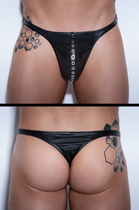 black Powerwetlook String H048 XL