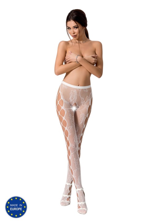 ouvert Strumpfhose S008 weiß von Passion Erotic Line