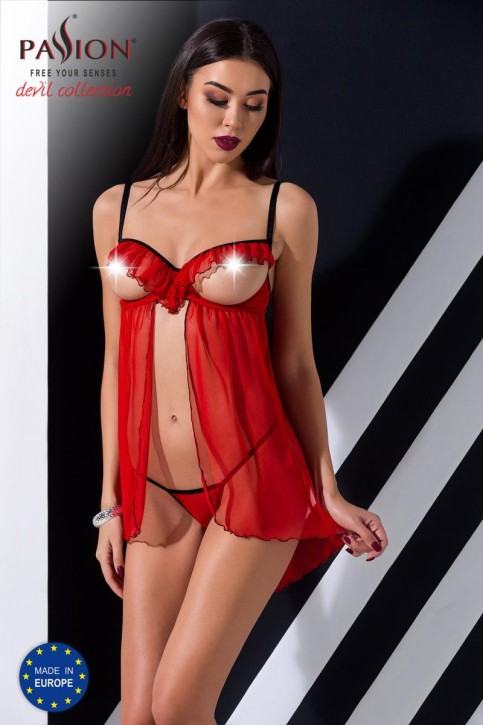 red ouvert Chemise Cherry - 2XL/3XL