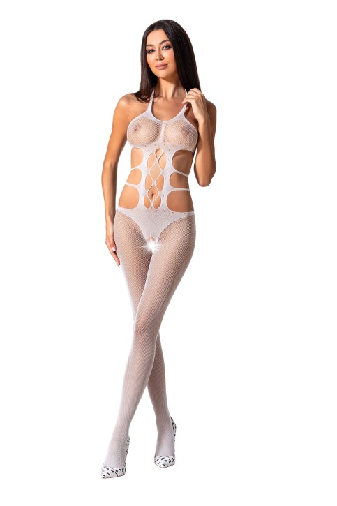 white ouvert Bodystocking BS084 - S/L