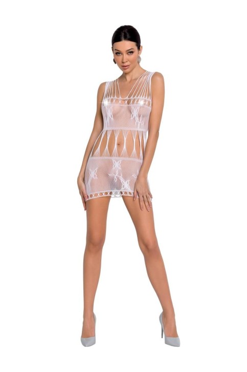 white mesh mini dress BS090 - S/L